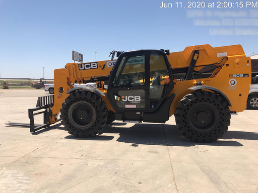 2020 JCB 509-42 Cab/Heat/Air, Solid Tires, Work Lights, Beacon, Aux Hydraulics, Back up Alarm, Lifting Eye, ES Decals