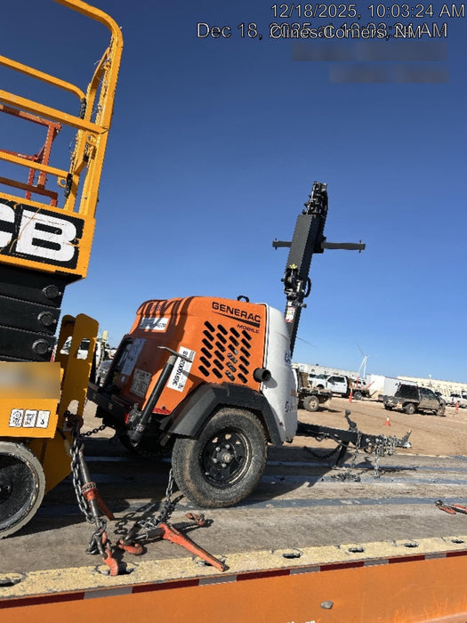 2024 Generac MLT2 Diesel, Flex Switch 120V Input, Powerzone Controller, 
(4) 320W LED Lights, 4kW Generator, 39.9 Gal Fuel Tank, 2" Ball, T3