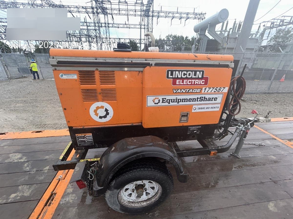 2021 Lincoln Electric Vantage 322 Vantage 322 Ready Pak 3 w/ Decals, ORANGE (includes trailer, cable rack, fender light kit) NO Telematics