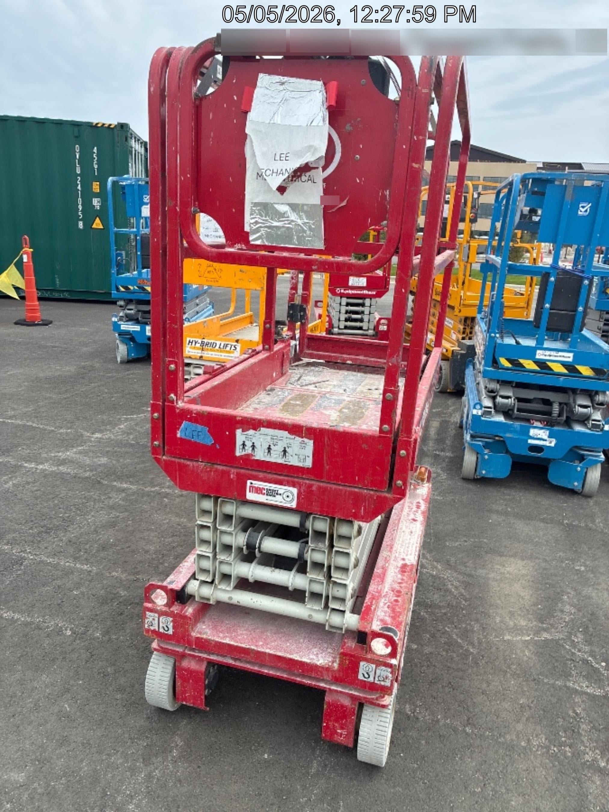 2017 MEC 1330SE 13' Scissor Lift w/2 Year Full Extended Warranty