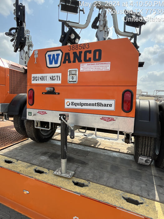 2024 Wanco WLTT-4MM4K Diesel, Deep Sea Controller, Shore Power Plug, Auto Start, (4) 350W LED Floodlights, 4kW Generator, 60 Gal Fuel Tank, 2" Ball, T3