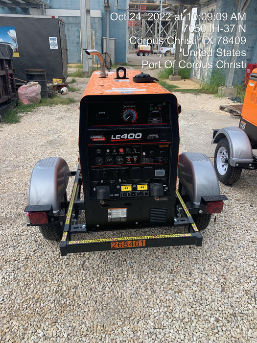 2022 Lincoln Electric LE400 Kubota V1505, Trlr, Cable Rack, Light Kit, ES Decals, T3