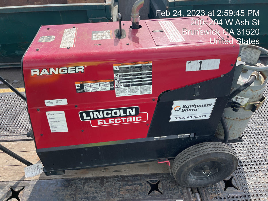 2021 Lincoln Electric Ranger 305 LPG K3430-1, Ranger 305 LPG, Undercarriage, Tank Holder & Strap, 10kw AC Gen, 25hp Kohler LPG Eng