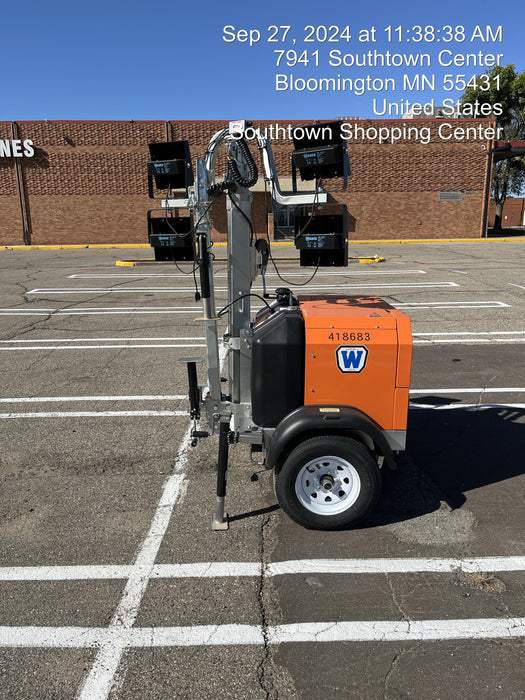 2024 Wanco WLTT-4MM4K Diesel, Deep Sea Controller, Shore Power Plug, Auto Start, (4) 350W LED Floodlights, 4kW Generator, 60 Gal Fuel Tank, 2" Ball, T3