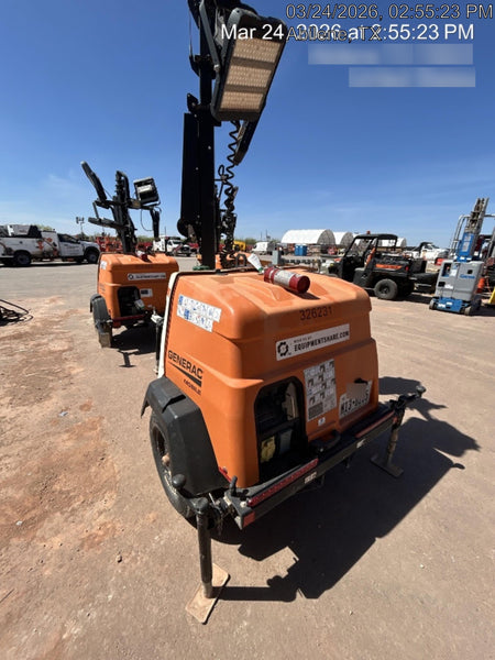 2023 Generac MLT2 Diesel, Flex Switch 120V Input, Powerzone Controller, (4) 320W LED Lights, 4kW Generator, 39.9 Gal Fuel Tank, 2" Ball, T3