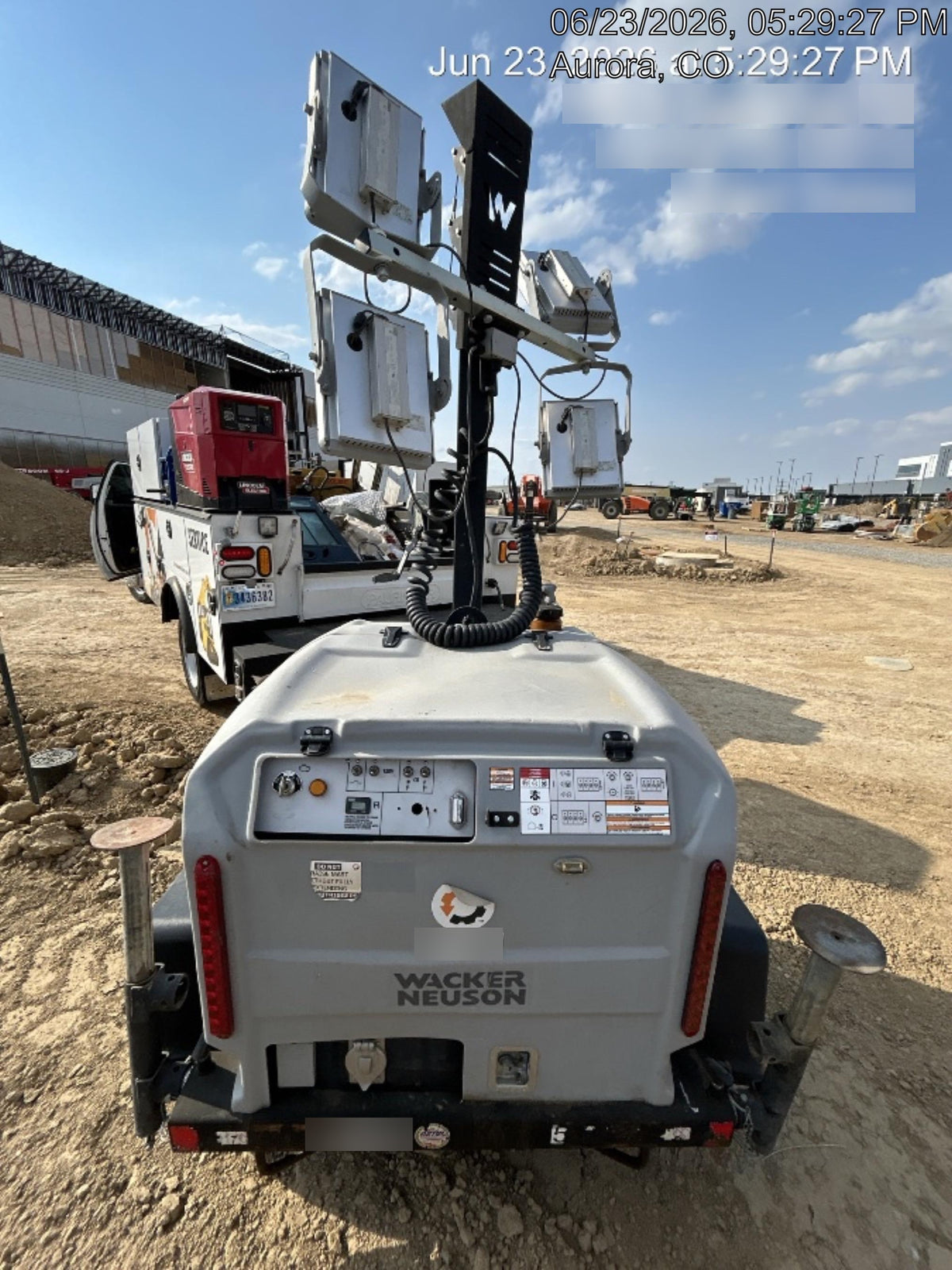 2019 Wacker Neuson LTV6K-LED Standard LED Towable Light Tower w/None