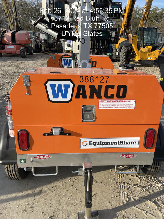 2024 Wanco WLTT-4MM4K Diesel, Deep Sea Controller, Shore Power Plug, Auto Start, (4) 350W LED Floodlights, 4kW Generator, 60 Gal Fuel Tank, 2" Ball, T3