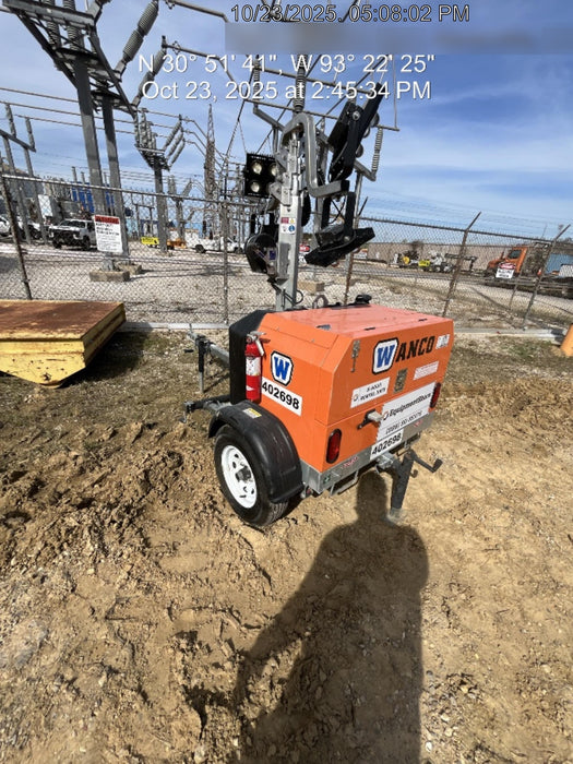 2024 Wanco WLTT-4MM4K Diesel, Deep Sea Controller, Shore Power Plug, Auto Start, (4) 350W LED Floodlights, 4kW Generator, 60 Gal Fuel Tank, 2" Ball, T3