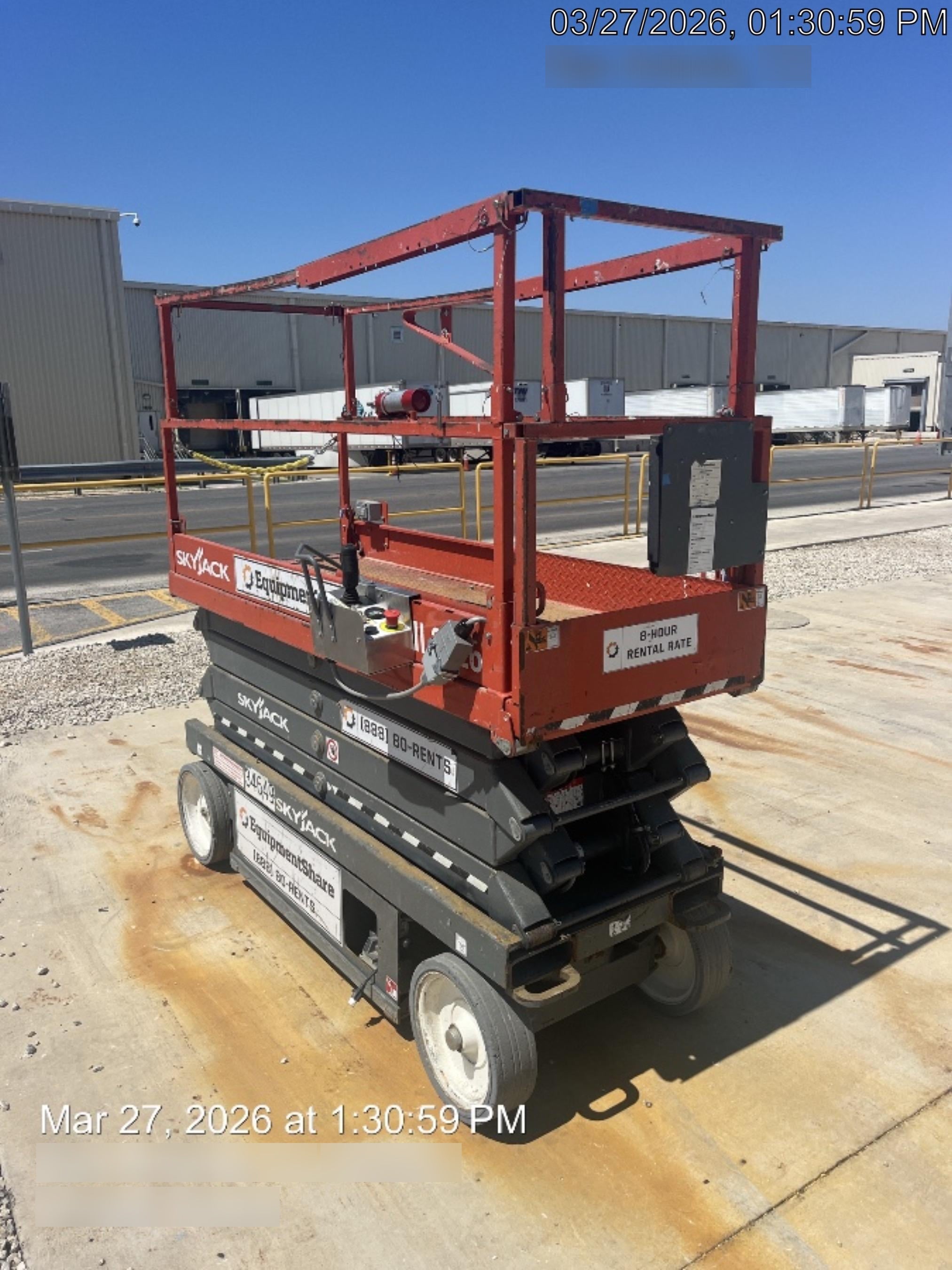 2019 Skyjack SJIII-3226 Standard Options, Trojan Batteries