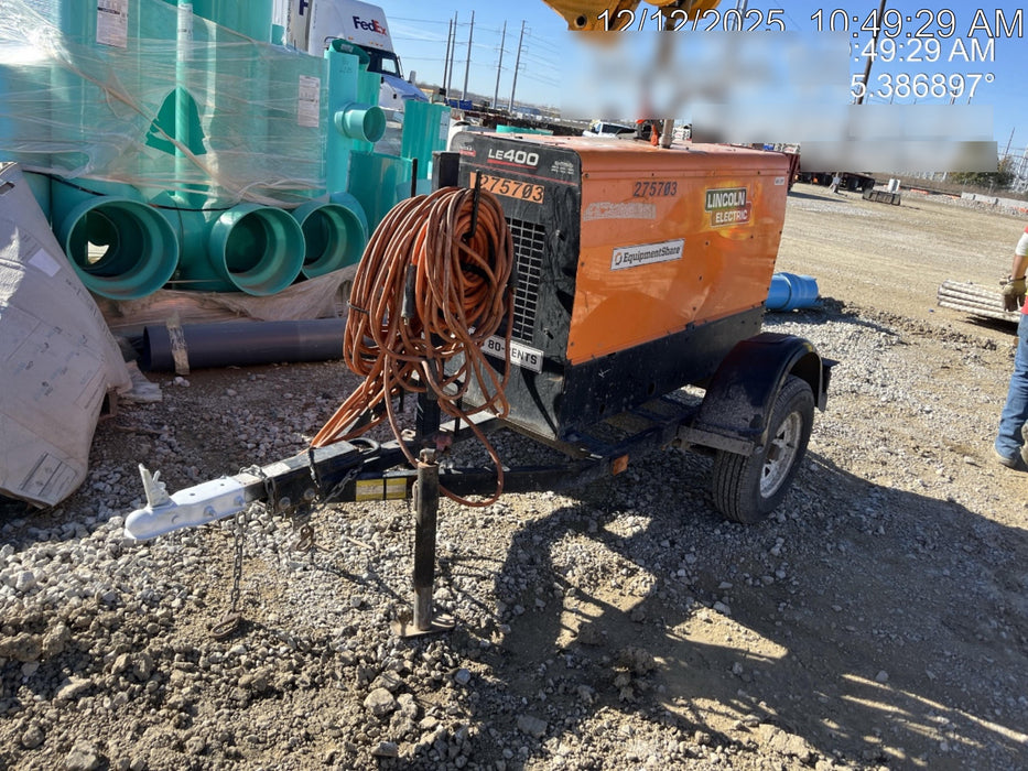 2022 Lincoln Electric LE400 Kubota V1505, Trlr, Cable Rack, Light Kit, ES Decals, T3