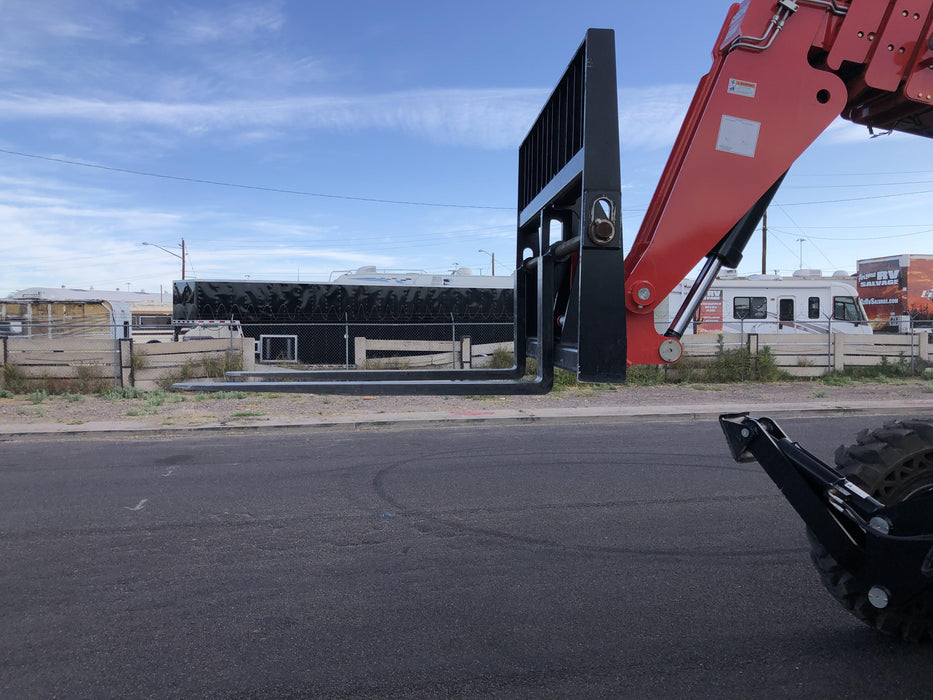 2020 Manitou MTA10055 Cab/Heat/Air, LED Work Lights, Solid Tires, Lift Hook, Beacon, Auxiliary Hydraulics w/66" Carriage and 60" Forks