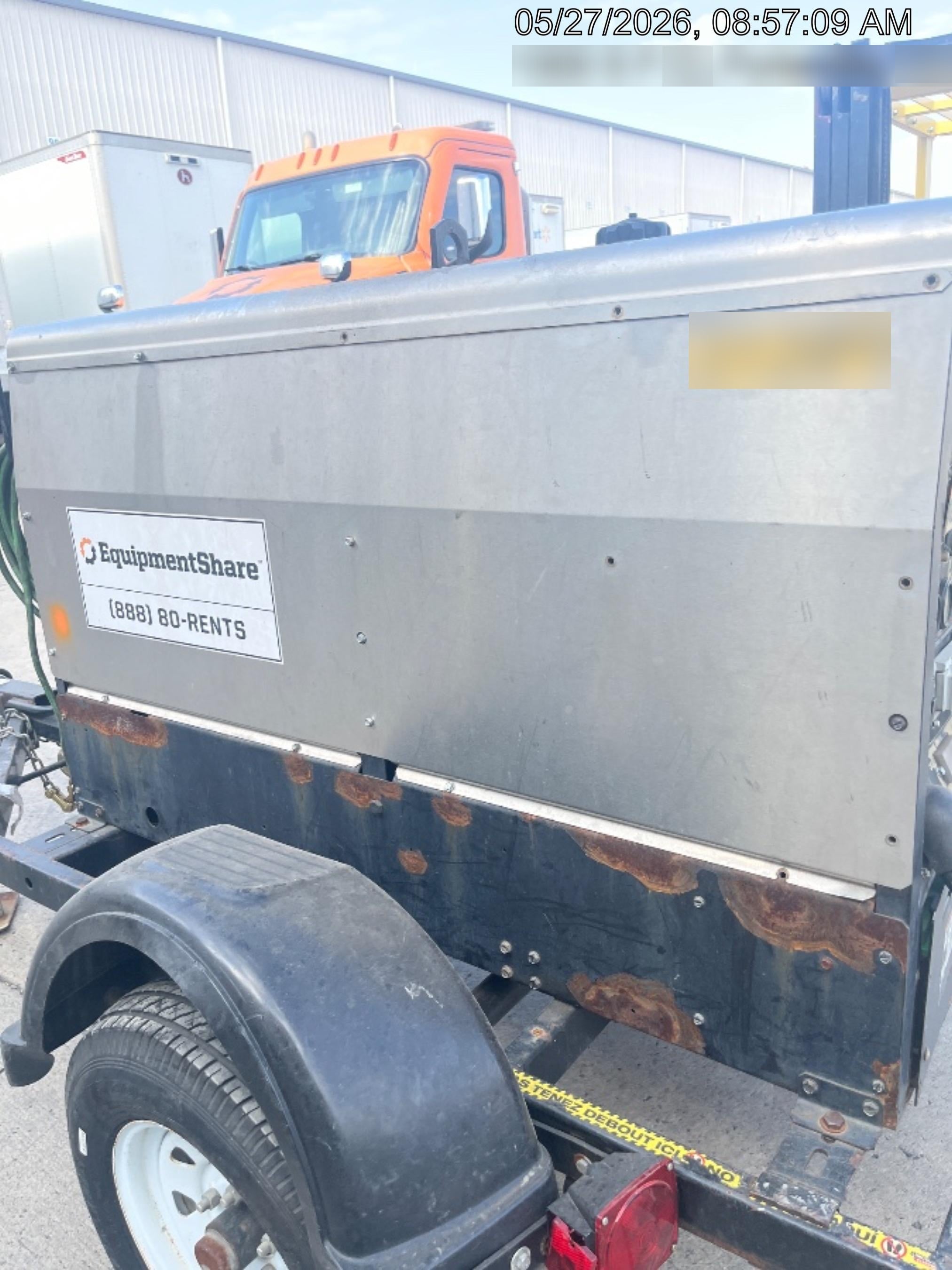 2019 Lincoln Electric Vantage 322 Welder Ready-Pak 3, Two wheel trailer, Fender and Light kit, Cable Rack