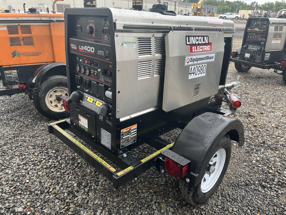 2024 Lincoln Electric LE400 Kubota V1505, Trlr, Cable Rack, Light Kit, ES Decals, T3