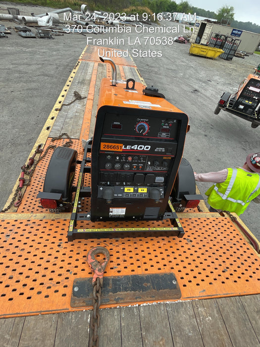 2022 Lincoln Electric LE400 Kubota V1505, Trlr, Cable Rack, Light Kit, ES Decals, T3