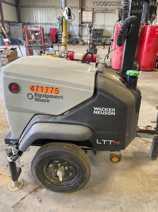 2024 Wacker Neuson LTT4 Diesel, Kohler KDW702, Deep Sea Controller, Auto Start, LED 320W, Bypass Outlet, T3