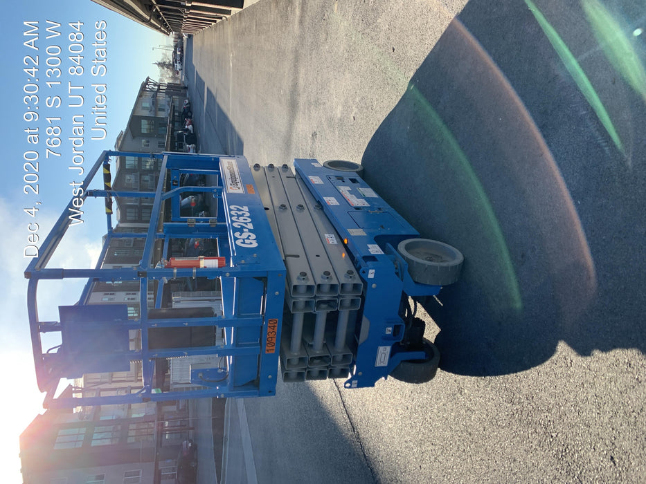 2020 Genie GS-2632 Solid NM Tires, Folding Rails with Half-Height Swing Gate, Beacon