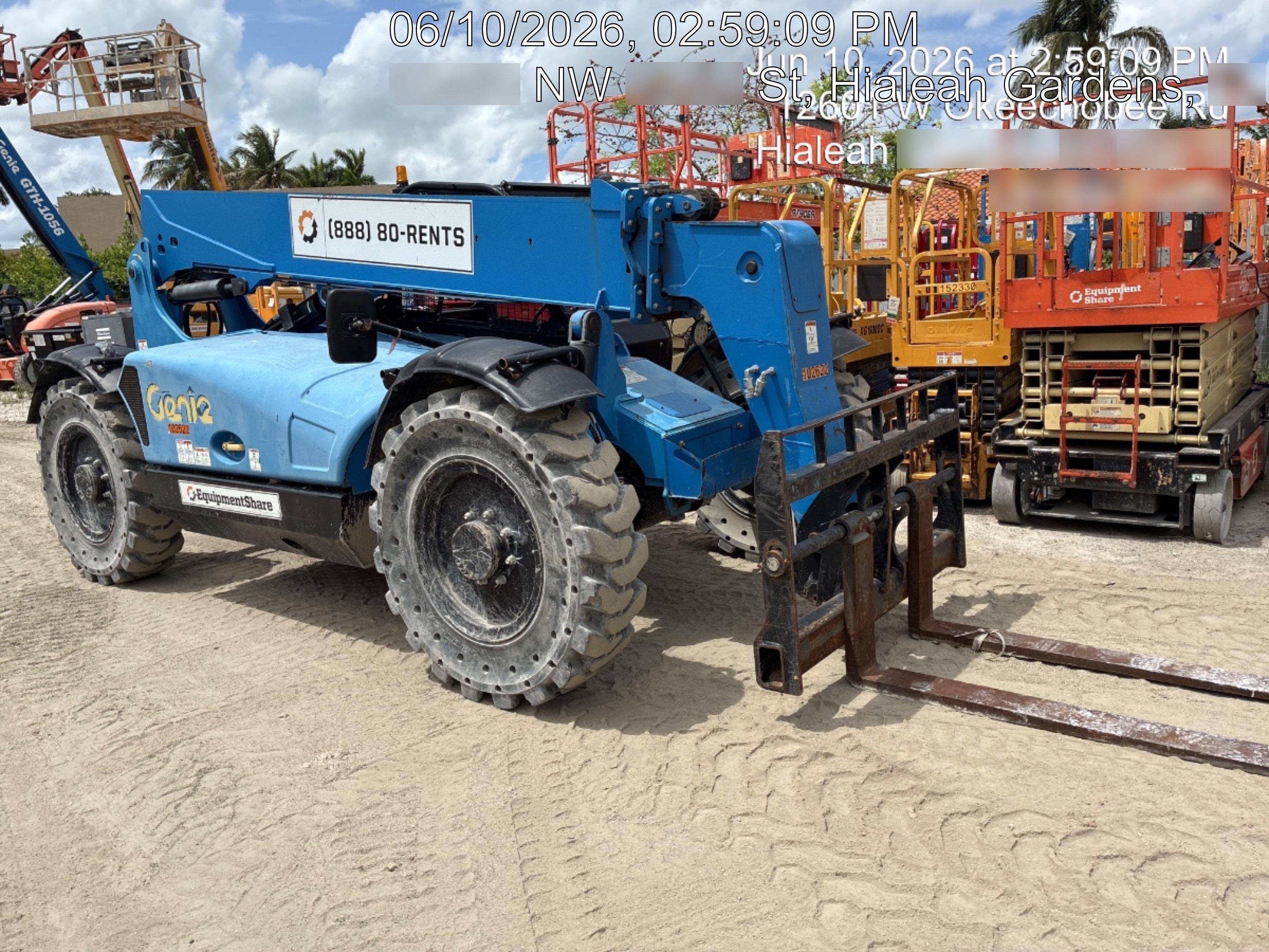 2020 Genie GTH-636 Canopy, Solid Tires, Work Lights, Beacon, Aux Hydraulics, Back up Alarm