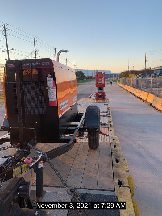 2021 Lincoln Electric Vantage 322 Vantage 322 Ready Pak 3 w/ Decals, ORANGE (includes trailer, cable rack, fender light kit) NO Telematics