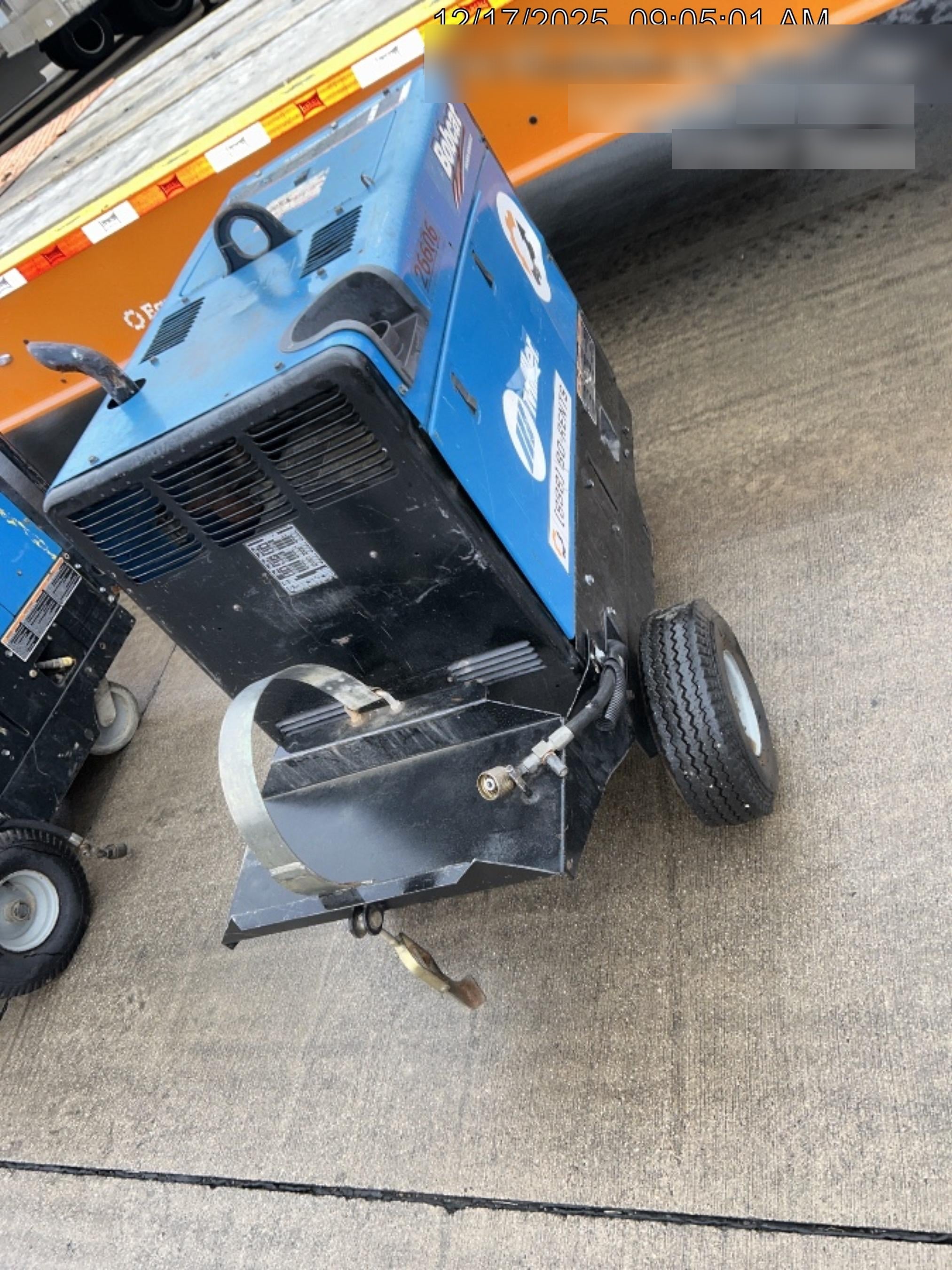 2019 Miller Electric BOBCAT 250 LP/Propane, Running Gear, Tank Bracket, Hose