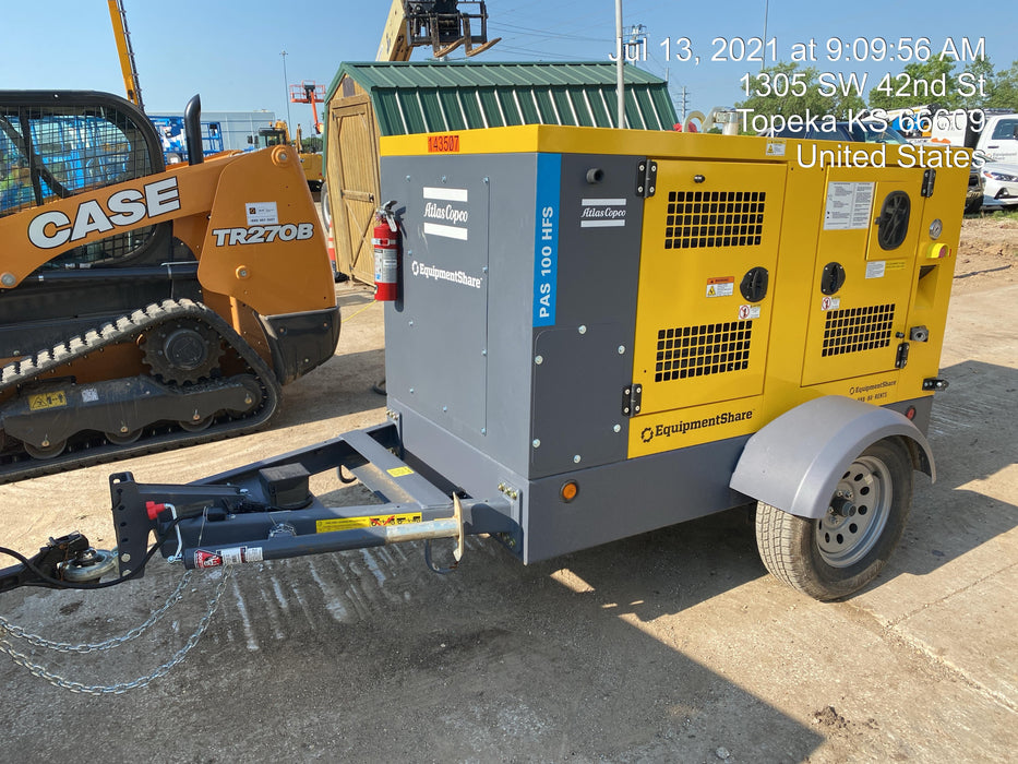 2021 ATLAS COPCO PAS 100 HF CS Enclosed