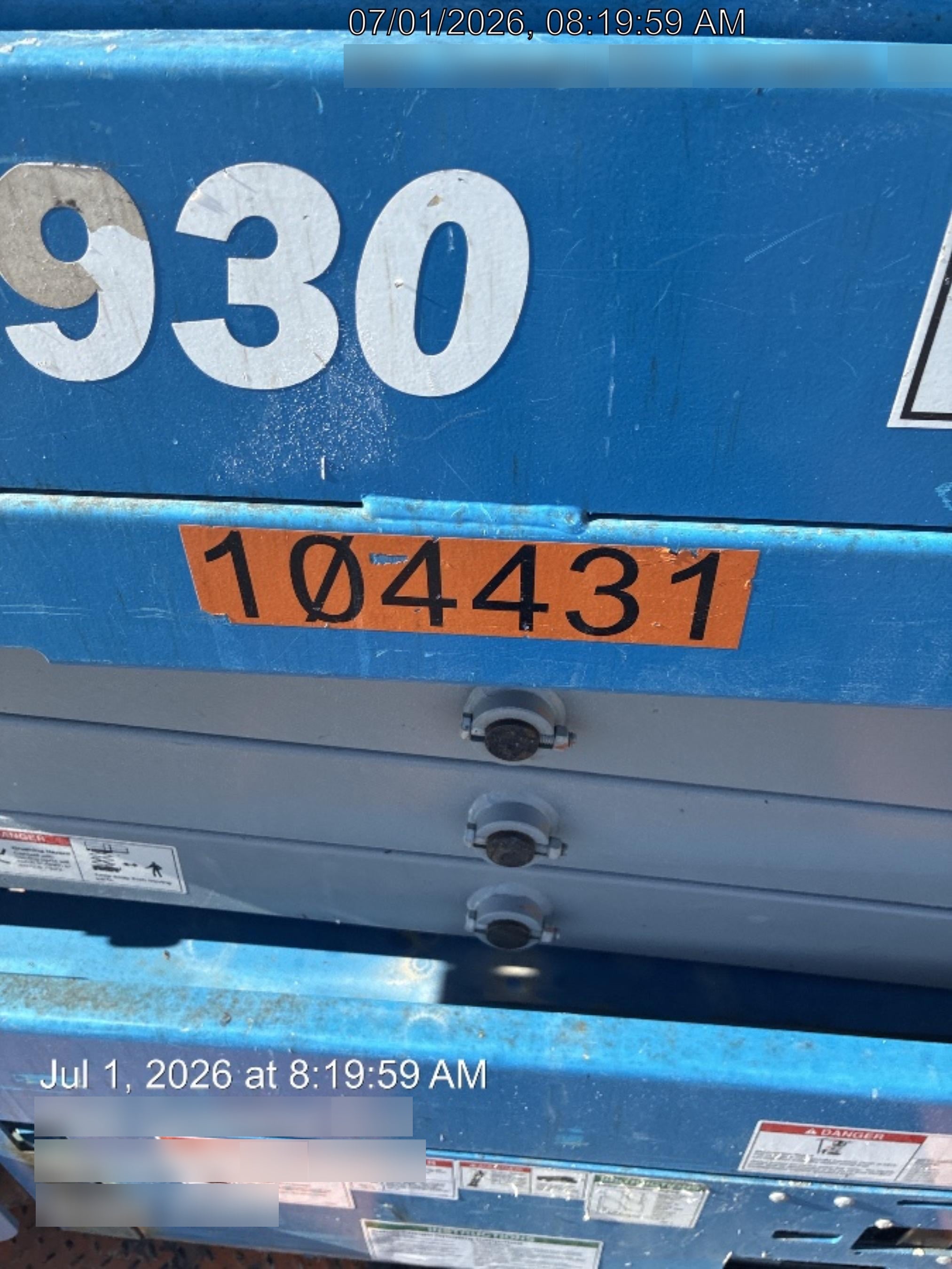 2020 Genie GS-1930 Standard Machine, 800W Inverter