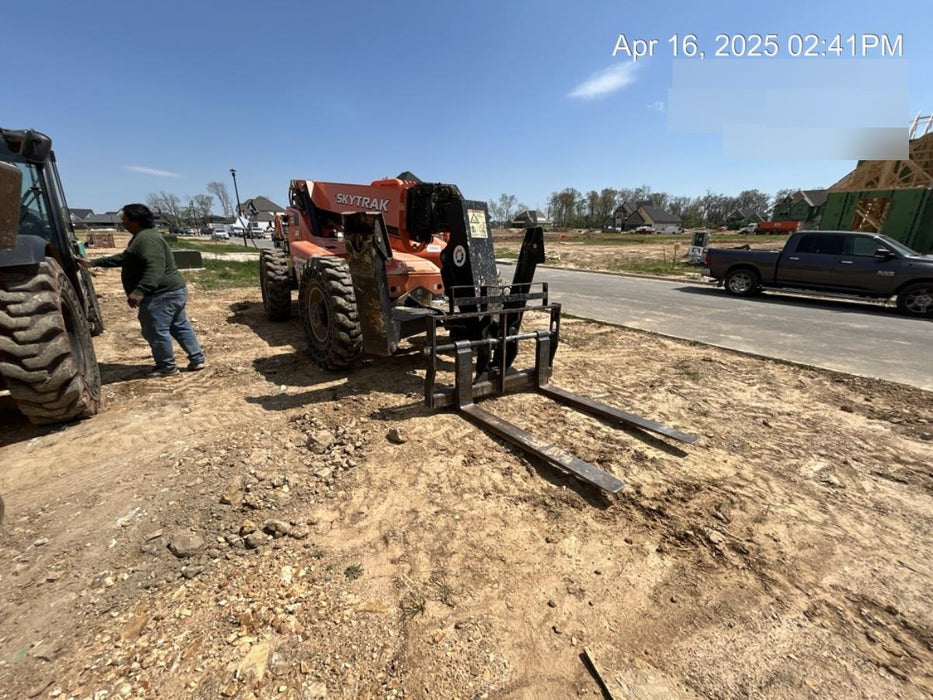 2018 Skytrak 10054 Skytrak 10054 10K Telehandler w/Open ROPS Solid Tires, LED Work Lights, Rotating Beacon, 60" Carriage/60" Forks