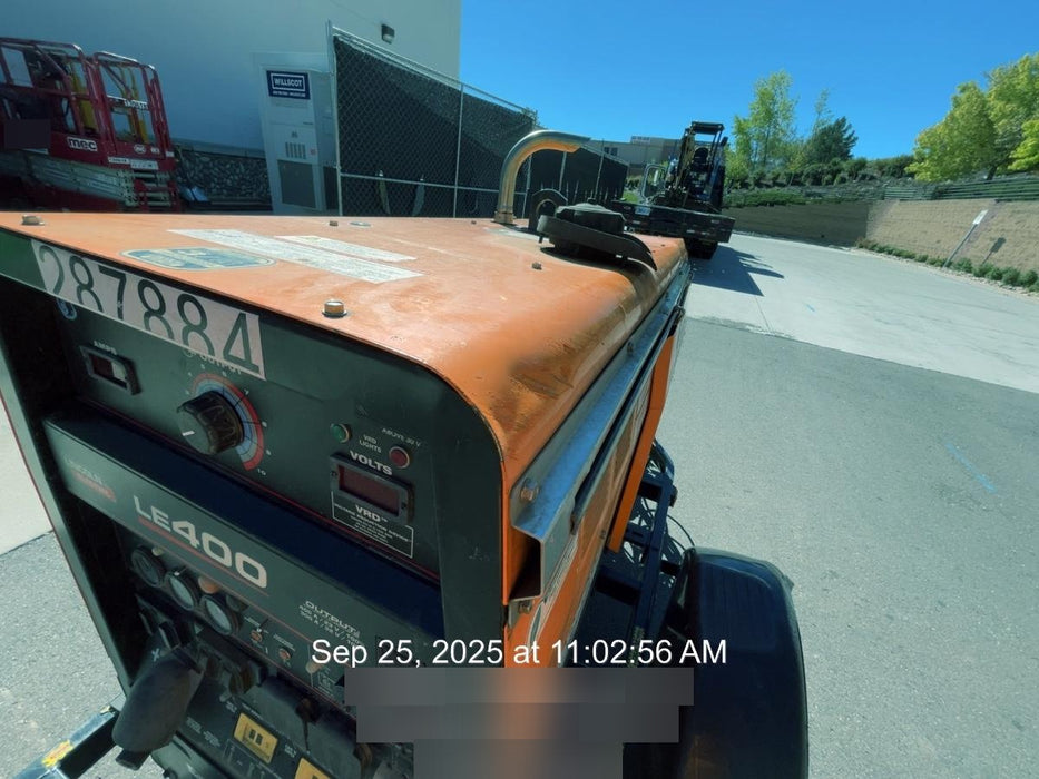 2023 Lincoln Electric LE400 Kubota V1505, Trlr, Cable Rack, Light Kit, ES Decals, T3