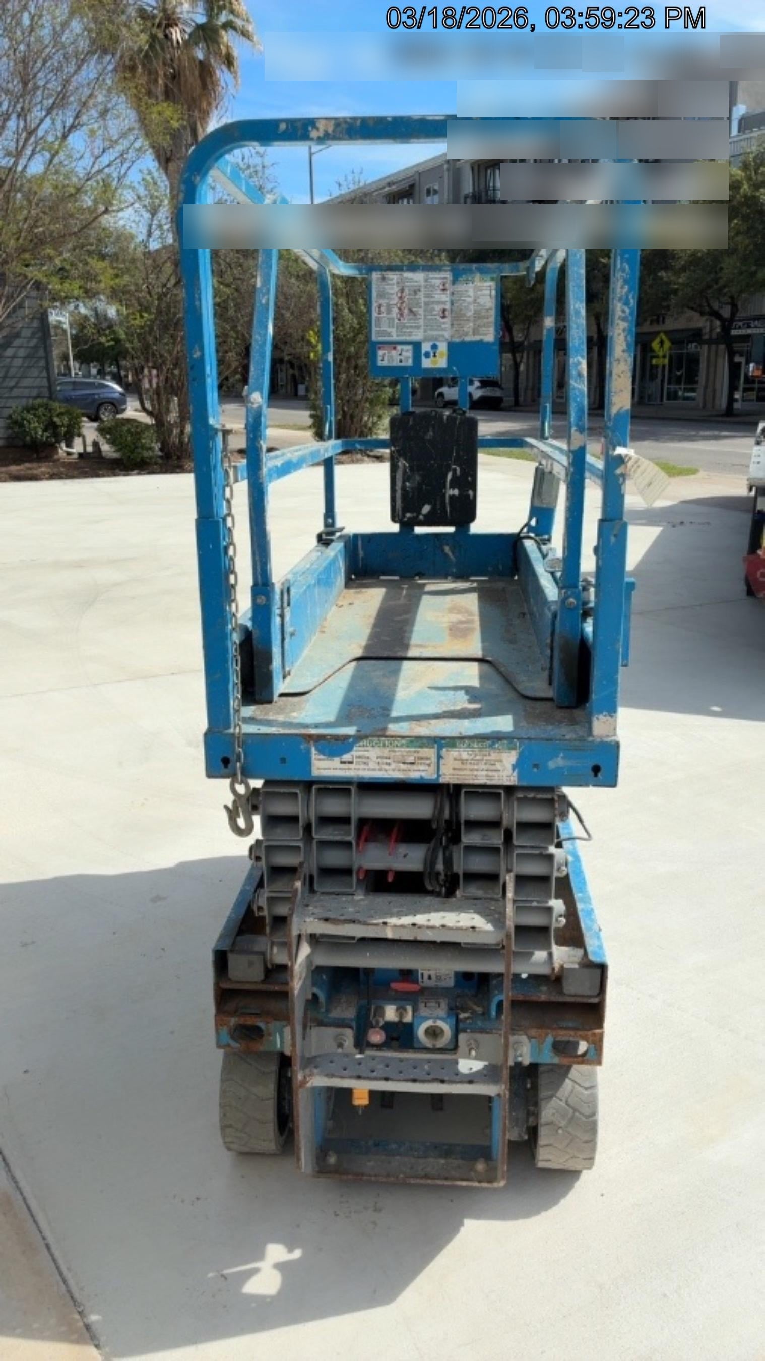 2019 Genie GS-1930 Fixed rails with chain Entry
