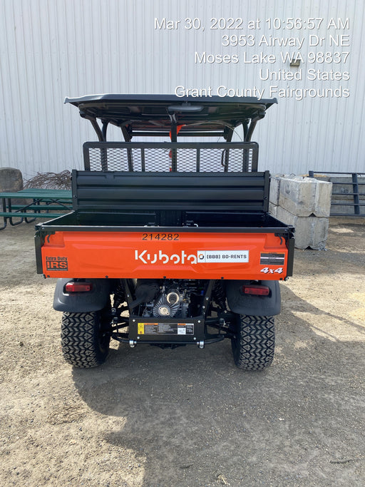 2022 Kubota RTV-X1140W-H Plastic Canopy, Windshield Acrylic Clear, LED Strobe Light, Wire Harness Kit, Back up Alarm