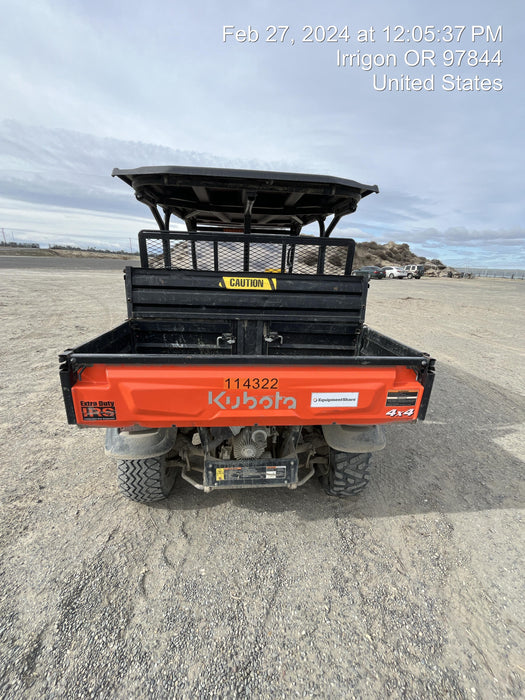 2020 Kubota RTV-X1140W-H Canopy, 4-Seater, Diesel, Windshield Acrylic Clear, Strobe Light, Backup Alarm