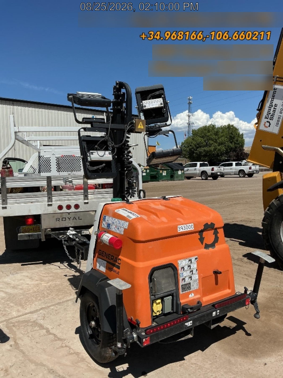 2024 Generac MLT2 Diesel, Flex Switch 120V Input, Powerzone Controller, 
(4) 320W LED Lights, 4kW Generator, 39.9 Gal Fuel Tank, 2" Ball, T3