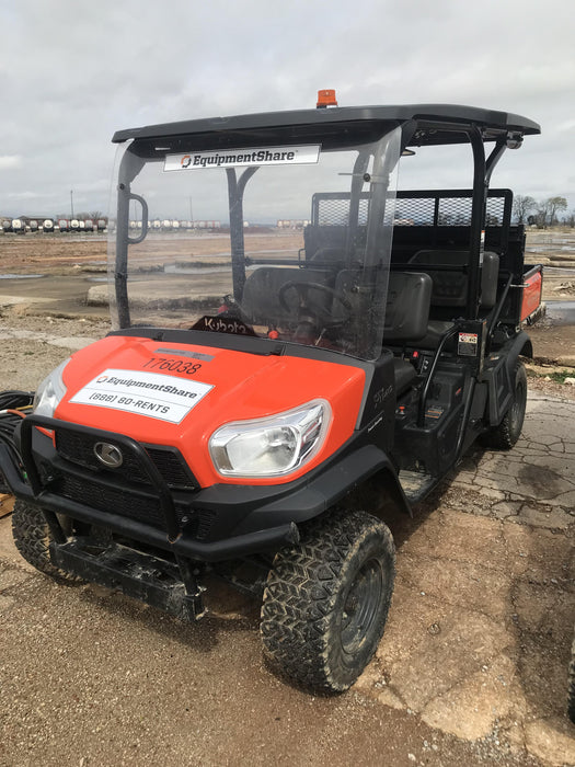 2021 Kubota RTV-X1140W-H Plastic Canopy, Windshield Acrylic Clear, LED Strobe Light, Wire Harness Kit, Back up Alarm