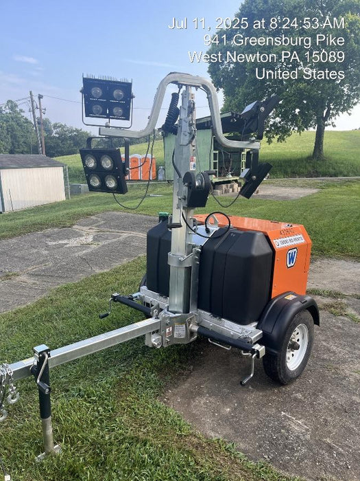 2024 Wanco WLTT-4MM4K Diesel, Deep Sea Controller, Shore Power Plug, Auto Start, (4) 350W LED Floodlights, 4kW Generator, 60 Gal Fuel Tank, 2" Ball, T3