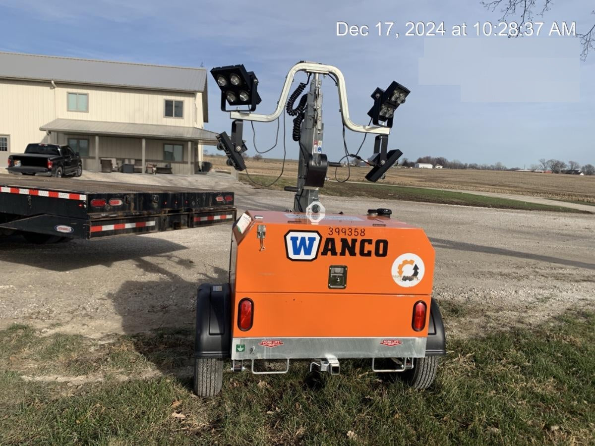 2024 Wanco WLTT-4MM4K Diesel, Deep Sea Controller, Shore Power Plug, Auto Start, (4) 350W LED Floodlights, 4kW Generator, 60 Gal Fuel Tank, 2" Ball, T3
