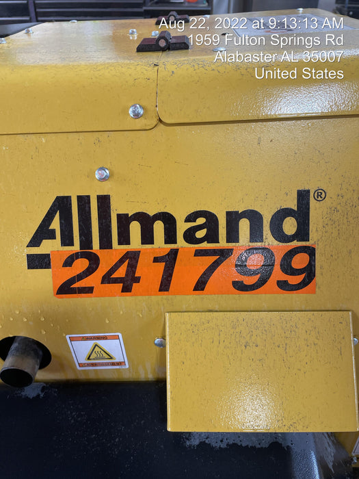 2022 Allmand NLV3GR (4) LED Light Fixture 350W, 23' Vertical Mast, 3kW Prime, Towable, Deep Sea L401, Leveling Jacks, Yanmar T4F 5.8hp