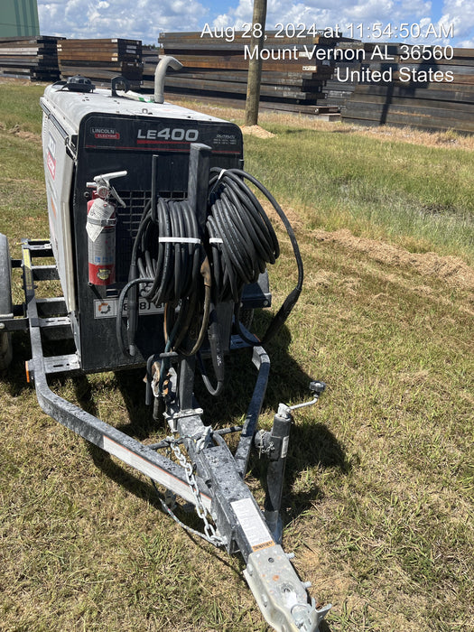 2024 Lincoln Electric LE400 Kubota V1505, Trlr, Cable Rack, Light Kit, ES Decals, T3
