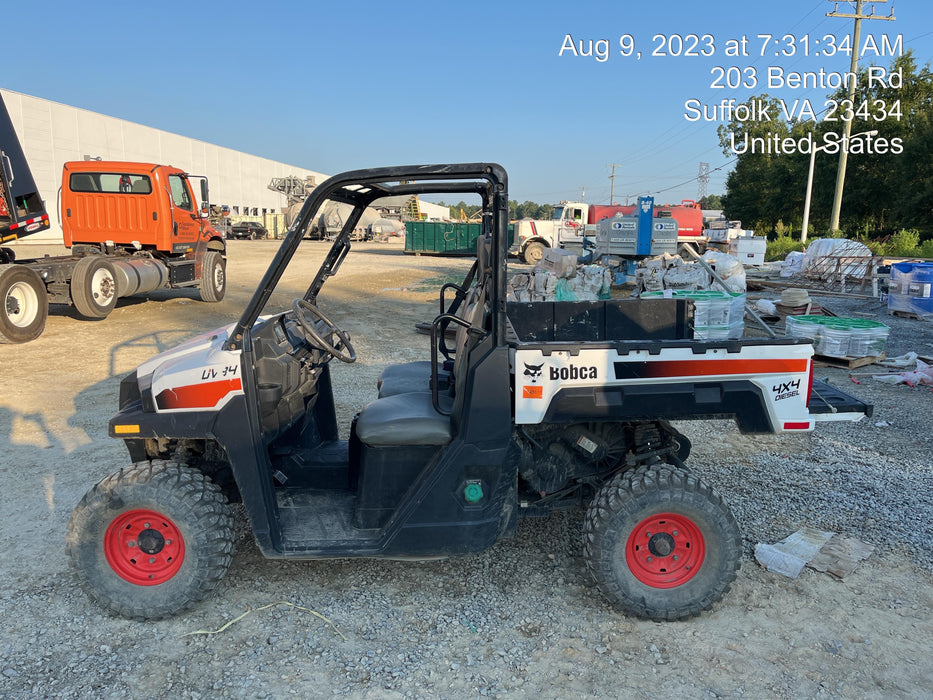 2021 Bobcat UV34 D Dsl, Canopy, 4WD, LED Lights