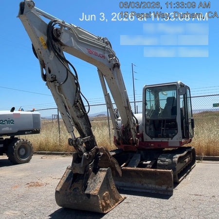 2019 Takeuchi TB290 Cab/Heat/AC Rubber tracks, Dozer blade, Travel alarm, Auxiliary hydraulics Manual QC, Hydraulic thumb, 18", 24", and 36" Buckets