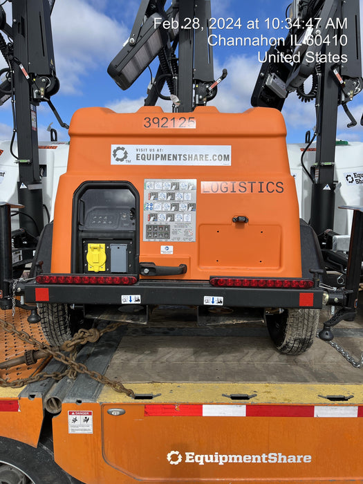 2024 Generac MLT2 Diesel, Flex Switch 120V Input, Powerzone Controller, 
(4) 320W LED Lights, 4kW Generator, 39.9 Gal Fuel Tank, 2" Ball, T3