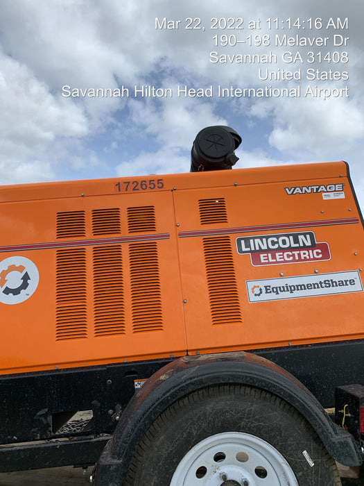 2021 Lincoln Electric Vantage 549X Ready Pak 3, ORANGE (includes trailer, cable rack, fender light kit)