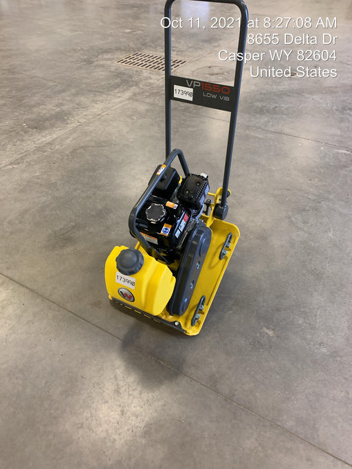 2021 Wacker Neuson VP1550AW Plate Compactor w/ Water Tank