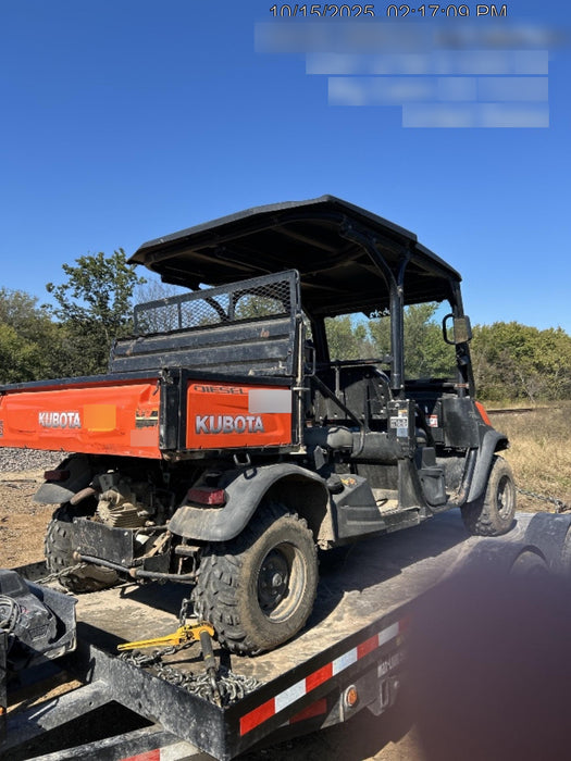 2019 Kubota RTV-X1140W-H 4wd Utility Cart, LED Strobe, Windshield Tempered Glass, Plastic Canopy, Wire Harness Kit, Backup Alarm