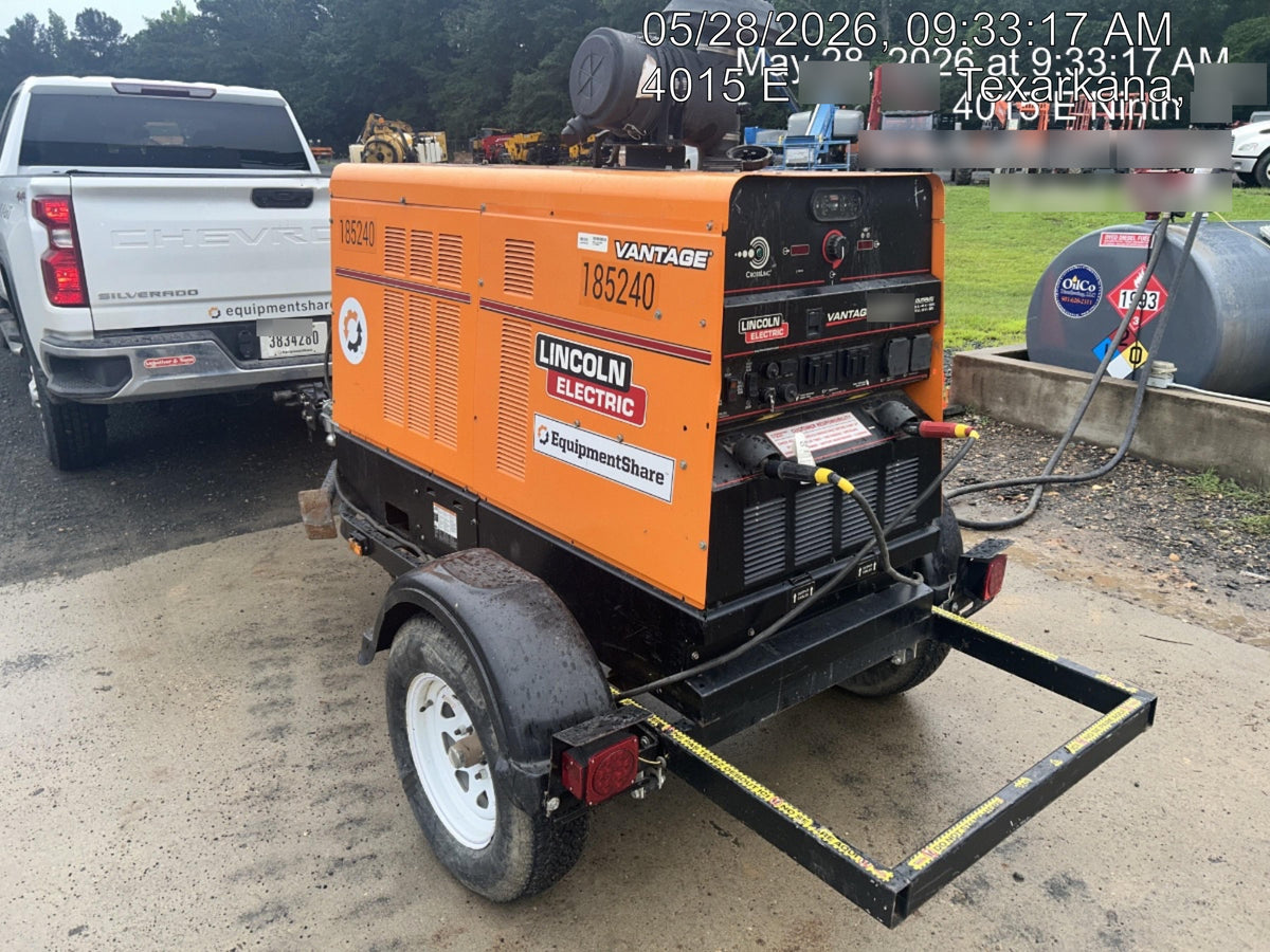 2021 Lincoln Electric Vantage 549X Ready Pak 3, ORANGE (includes trailer, cable rack, fender light kit)