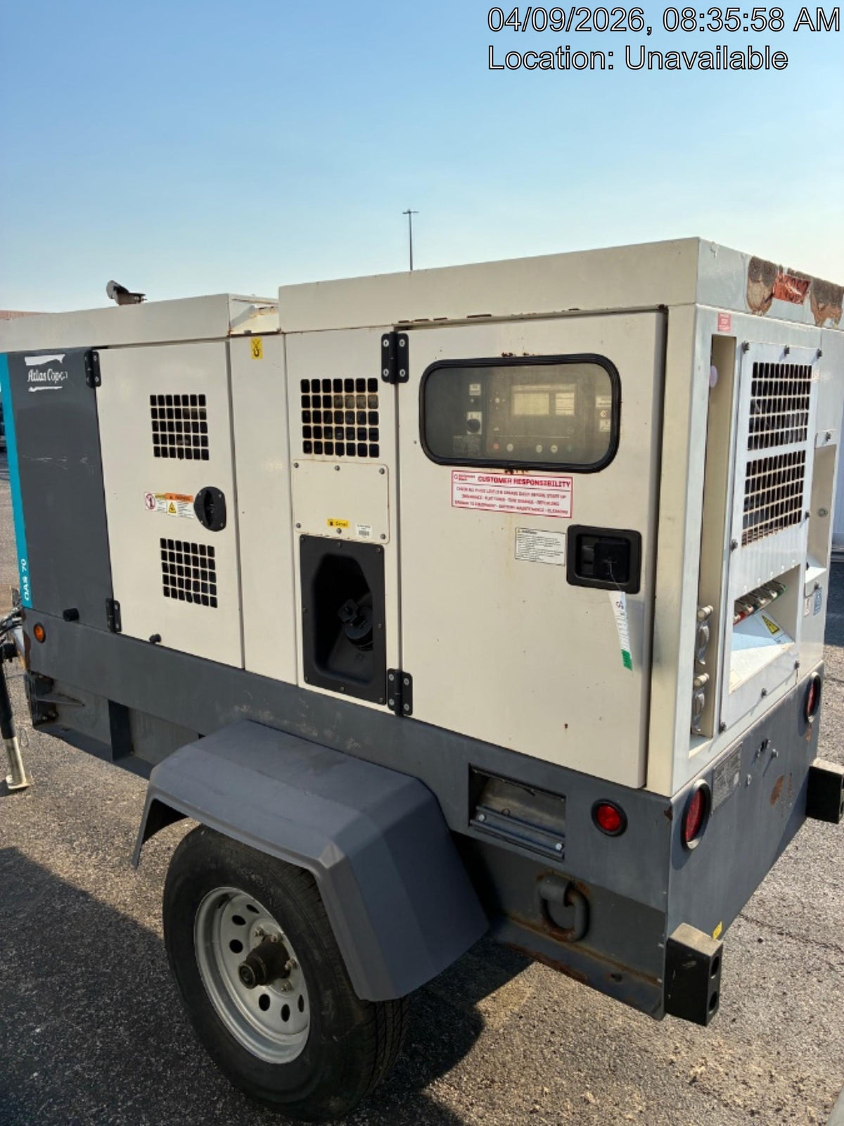 2020 ATLAS COPCO QAS 70