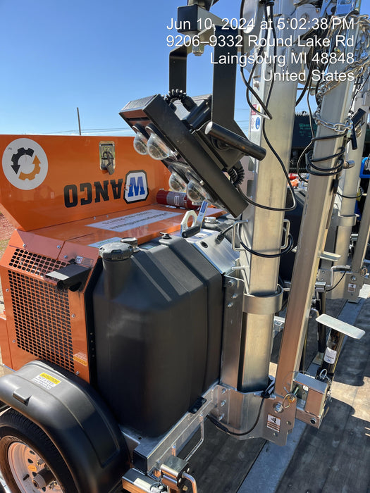 2024 Wanco WLTT-4MM4K Diesel, Deep Sea Controller, Shore Power Plug, Auto Start, (4) 350W LED Floodlights, 4kW Generator, 60 Gal Fuel Tank, 2" Ball, T3