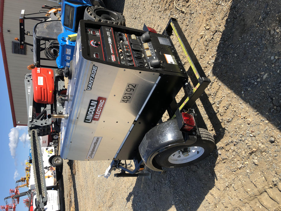 2019 Lincoln Electric Vantage 322 Ready-Pak 3, Two Wheel Trailer, Fender and Light Kit, Cable Rack