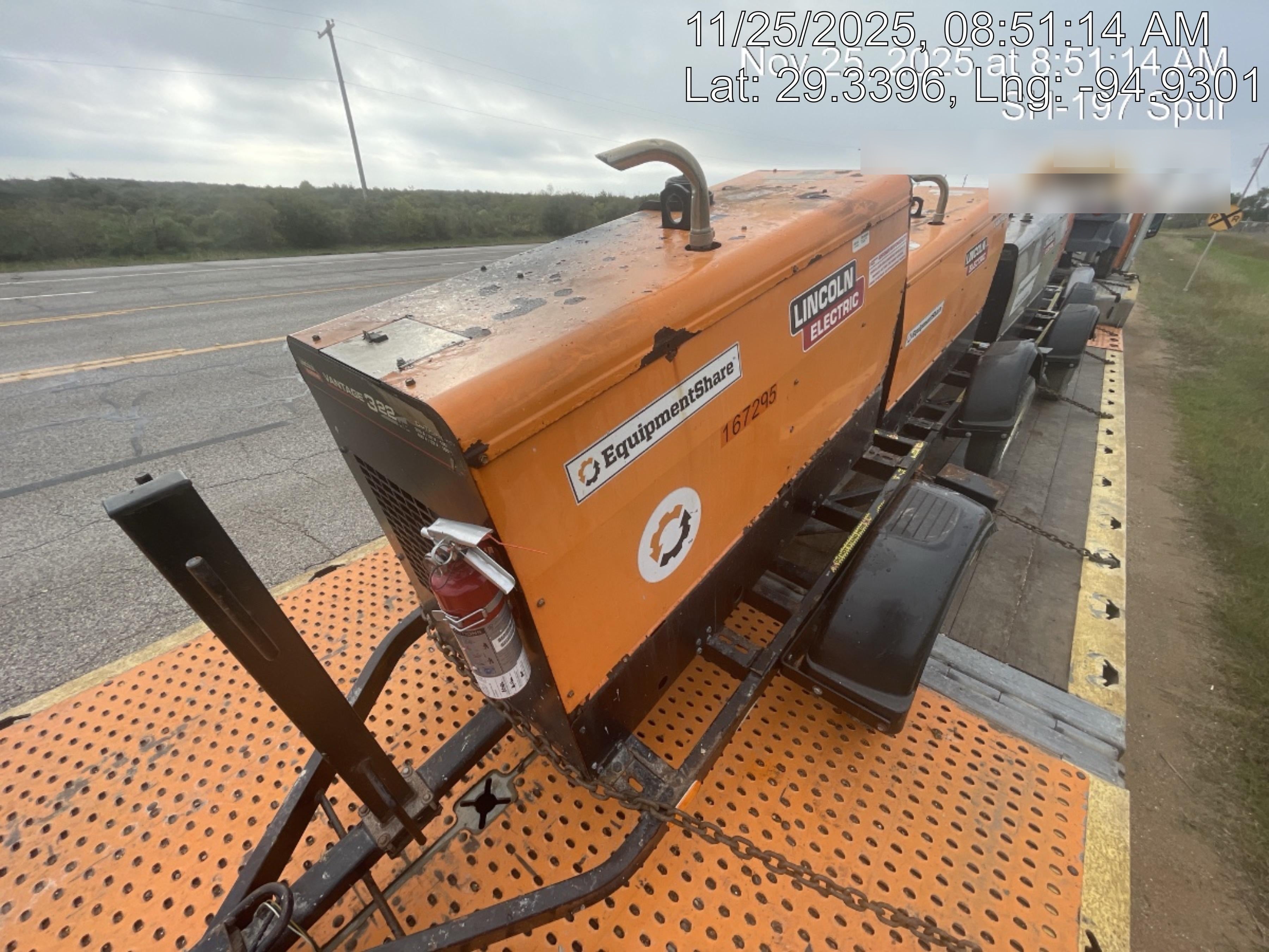 2021 Lincoln Electric Vantage 322 Vantage 322 Ready Pak 3 w/ Decals, ORANGE (includes trailer, cable rack, fender light kit) NO Telematics