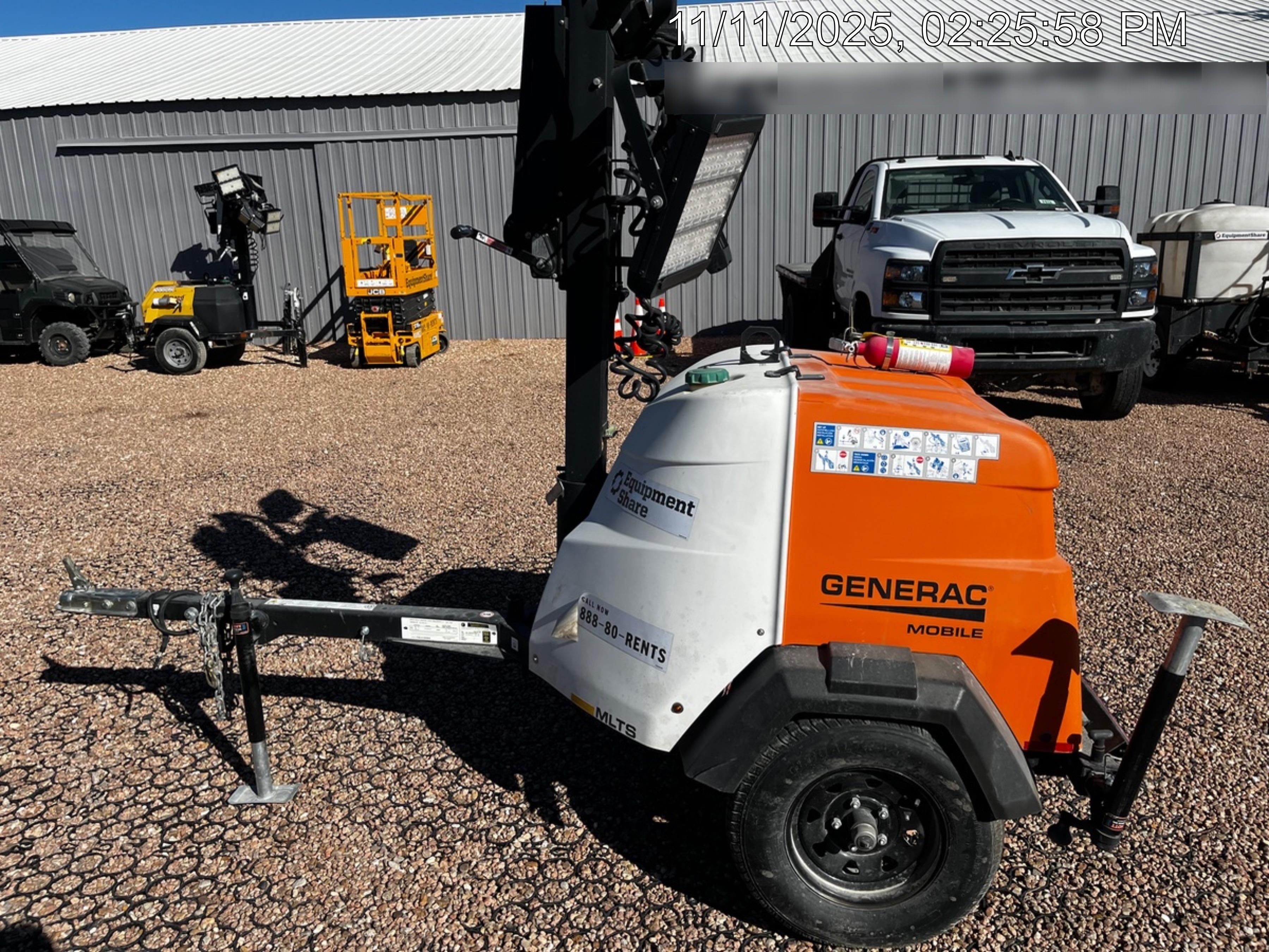 2024 Generac MLT2 Diesel, Flex Switch 120V Input, Powerzone Controller, 
(4) 320W LED Lights, 4kW Generator, 39.9 Gal Fuel Tank, 2" Ball, T3