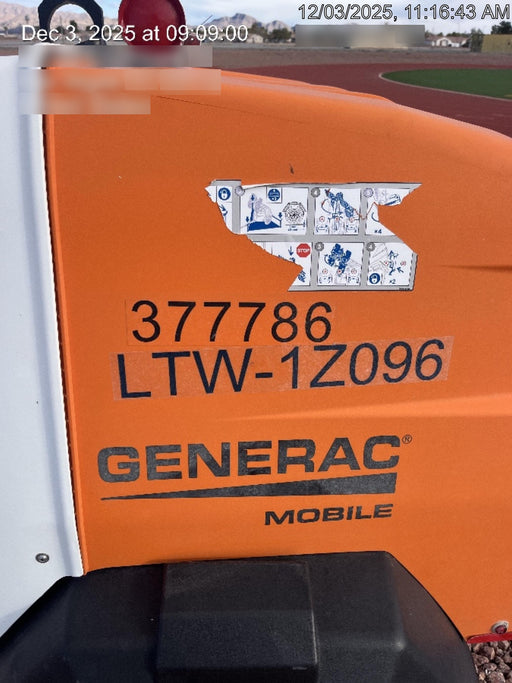 2023 Generac MLT2 Diesel, Flex Switch 120V Input, Powerzone Controller, 
(4) 320W LED Lights, 4kW Generator, 39.9 Gal Fuel Tank, 2" Ball, T3