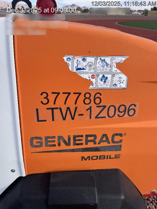2023 Generac MLT2 Diesel, Flex Switch 120V Input, Powerzone Controller, 
(4) 320W LED Lights, 4kW Generator, 39.9 Gal Fuel Tank, 2" Ball, T3